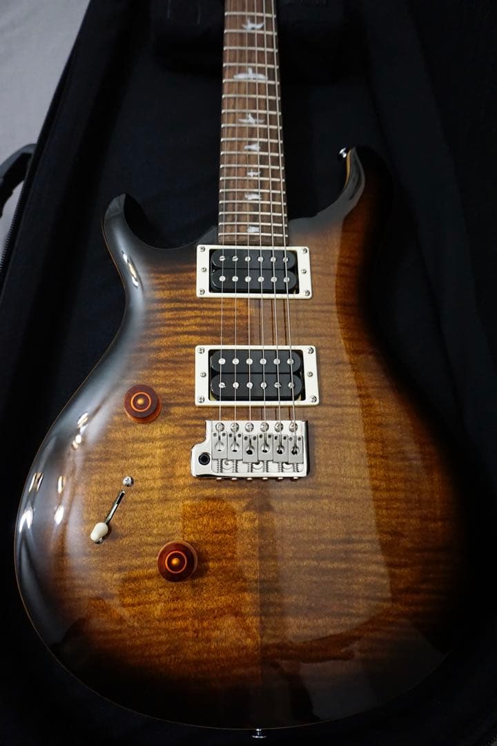 ギター PRS SE Custom24 lefty Black Gold Burst