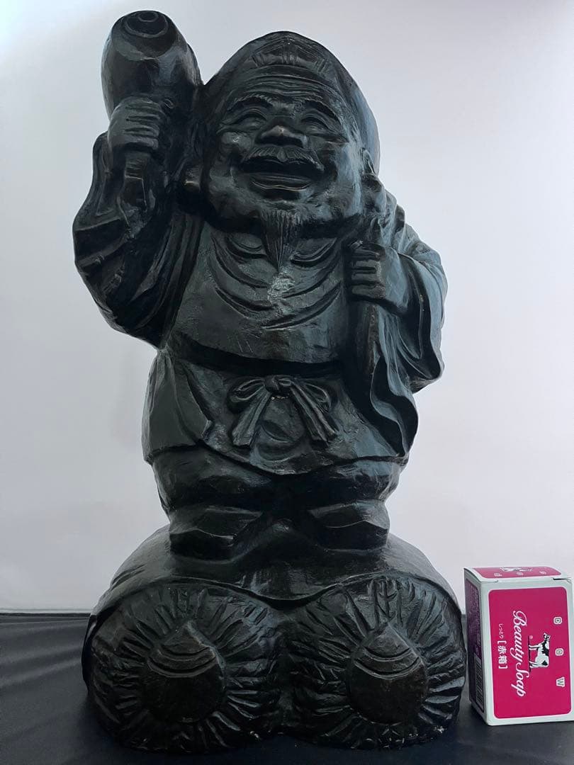 般若　純一郎　大黒天 七福神　仏像 銅製　銅製　彫刻　置物　金運　縁起物　骨董