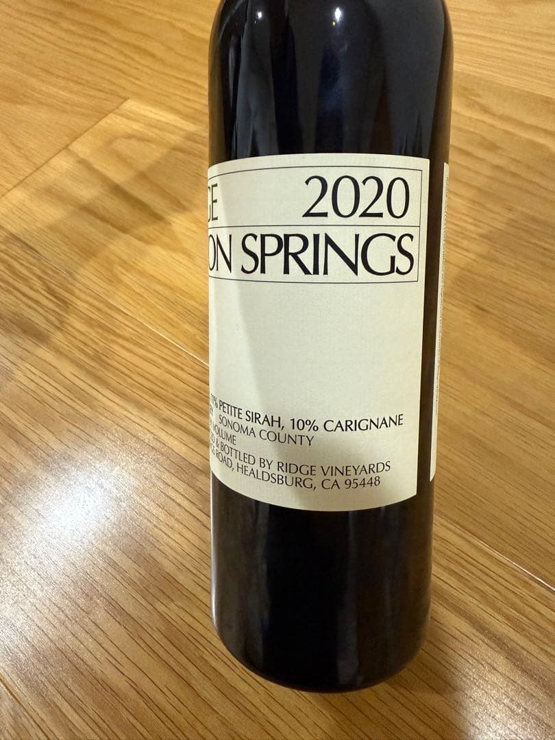 リッジ リットン スプリングス 2020 ワイン