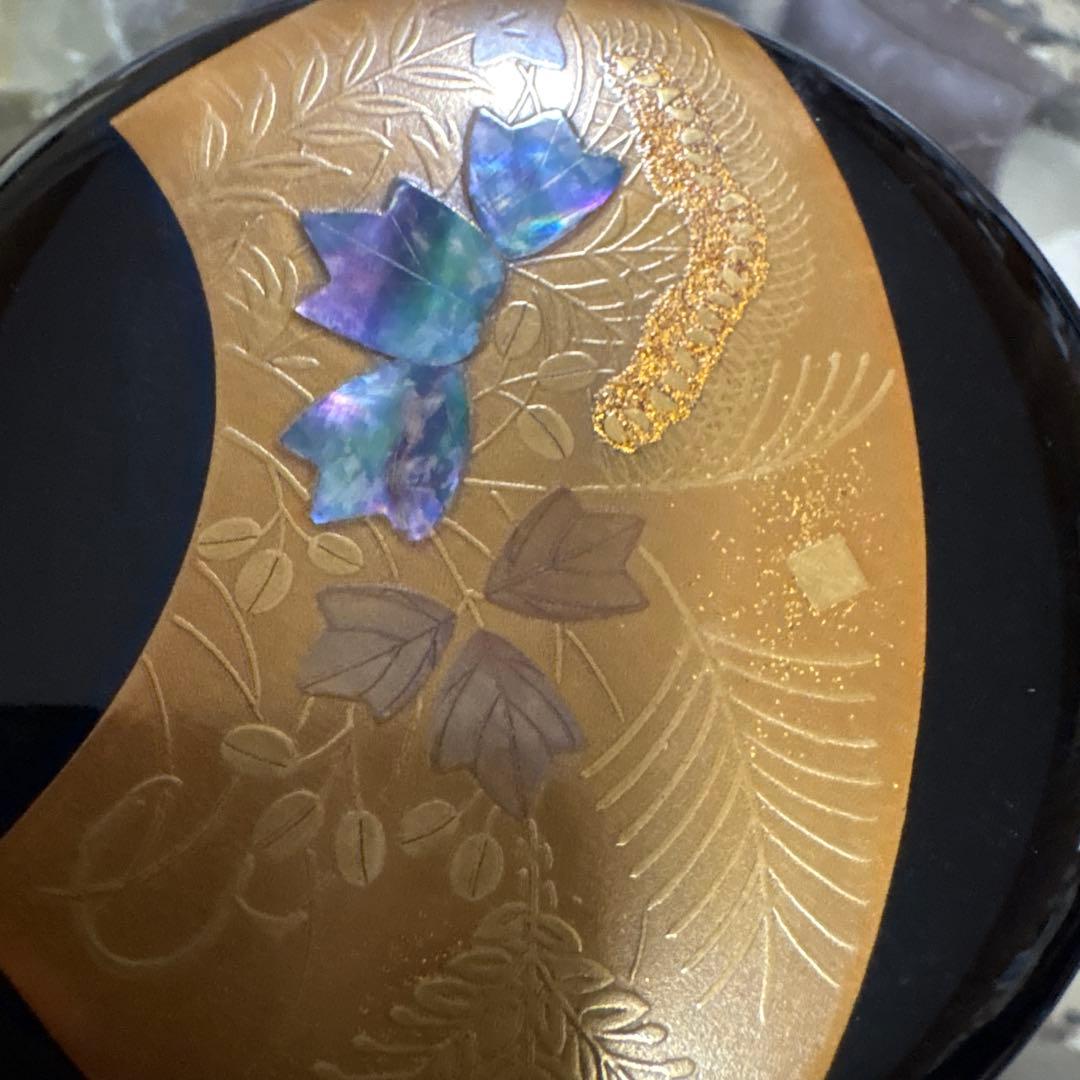 茶道　平棗　輪島塗り　一兆作