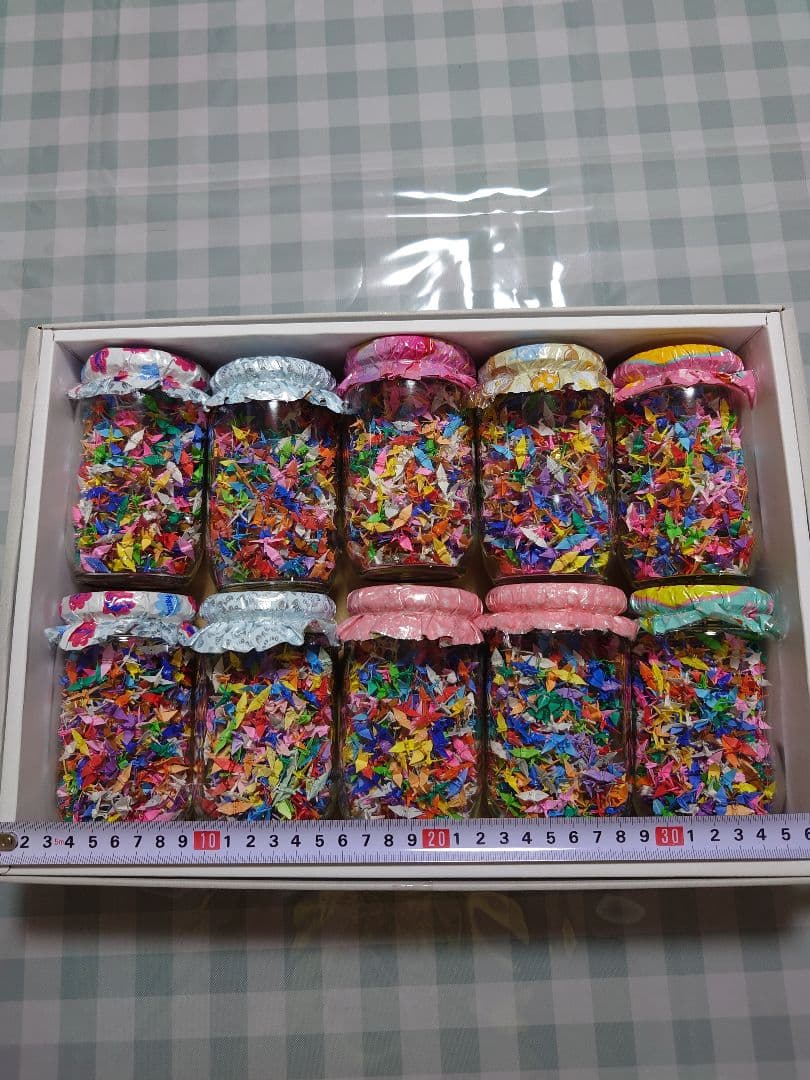 ミニミニ千羽鶴のびん詰め10個セット