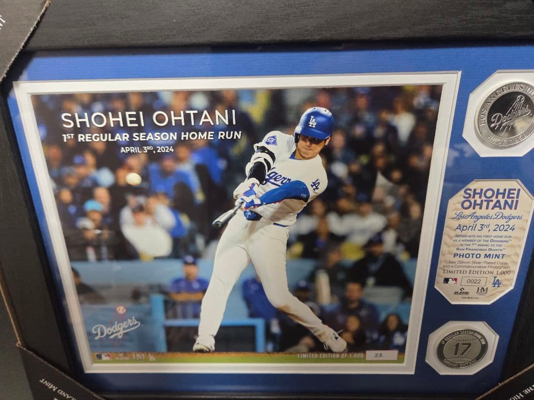 大谷翔平 MLB 初ホームラン記念 ダブルフォトミント 限定1000個