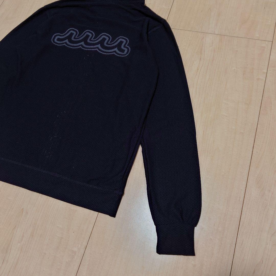 新品 MUTA メッシュジップパーカー ブラック