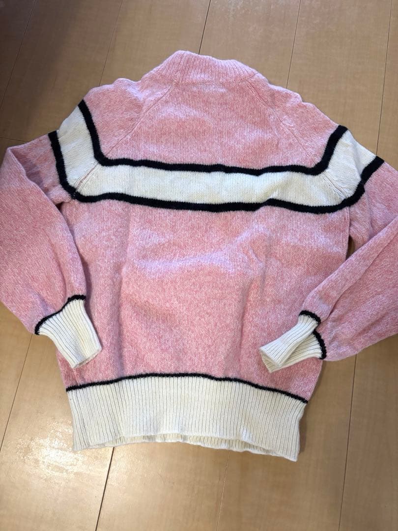 【極美品】JUN&ROPE ピンク タートルネック セーター