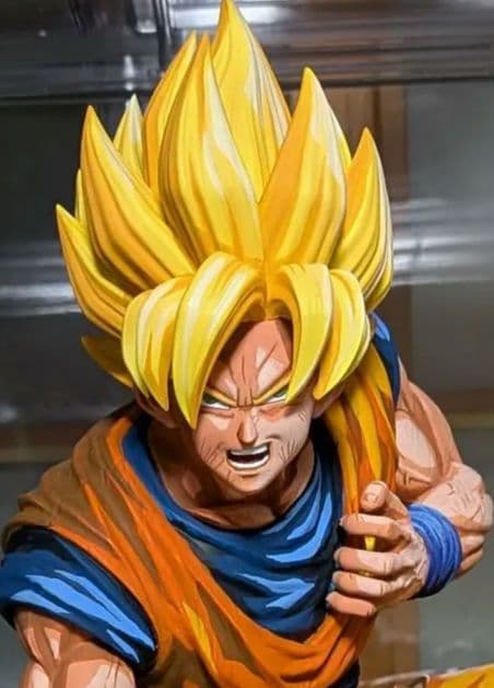 ドラゴンボール 孫悟空 リペイント 超サイヤ人 フィギュア ガレージキット