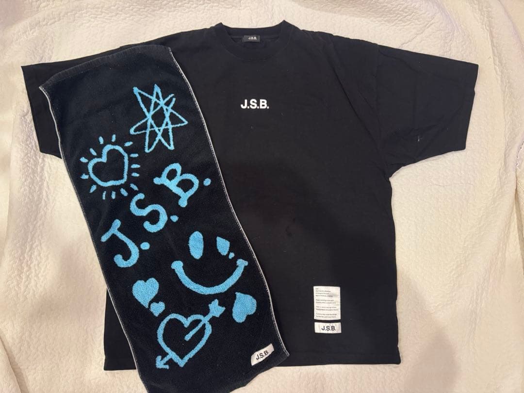 J.S.B. Tシャツ Mサイズ 黒 タオル付き
