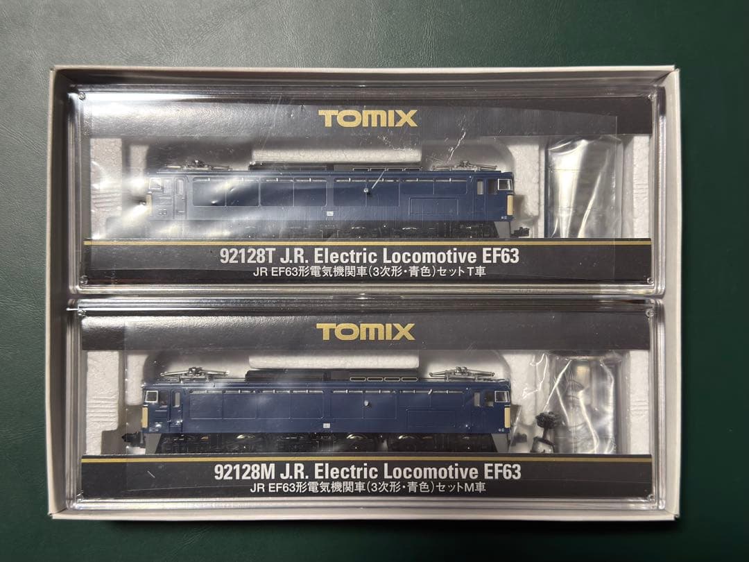 TOMIX 92128 JR EF63形電気機関車（3次形・青色）セット