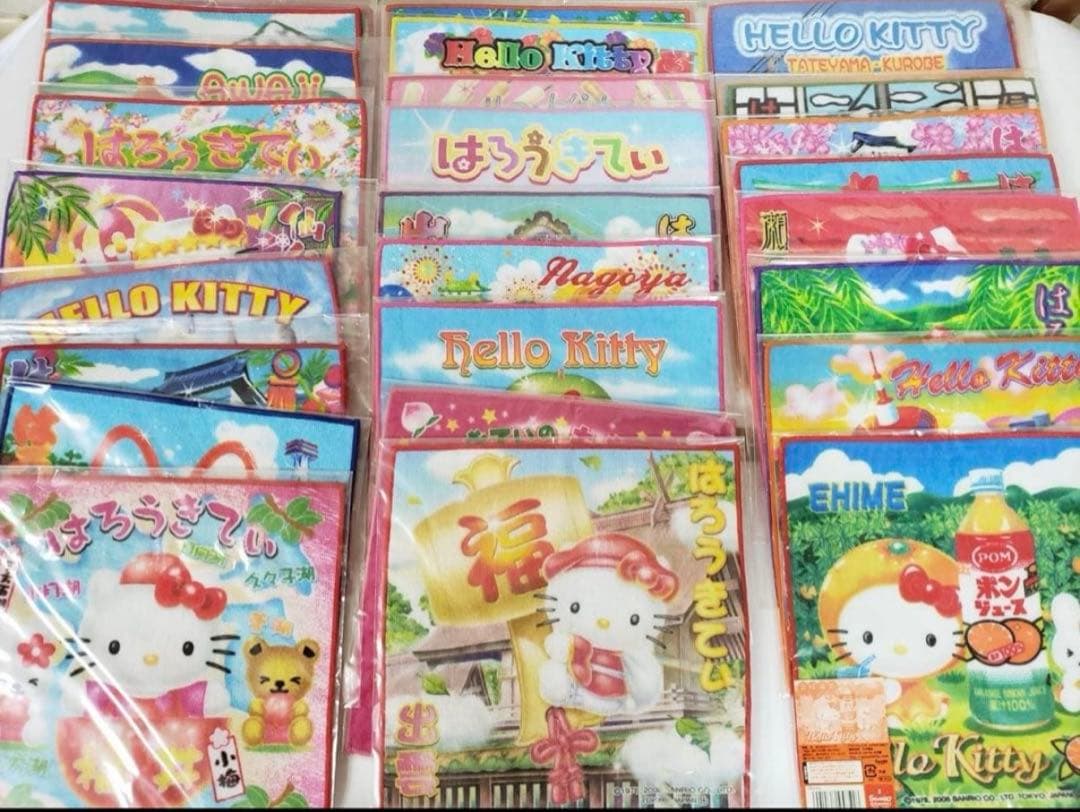 ハローキティ ご当地タオル 115枚セット