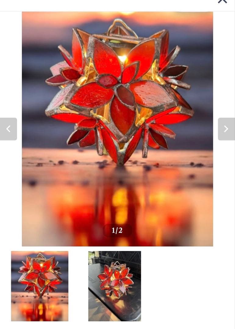 SAKURAシェード 紅桜 802PRODUCTS シェード ステンドグラス