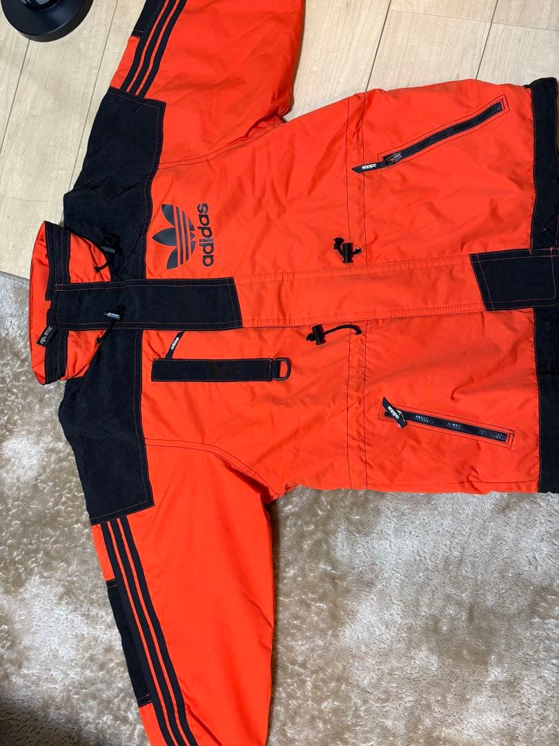 adidas スキーウェア Mサイズ オレンジ