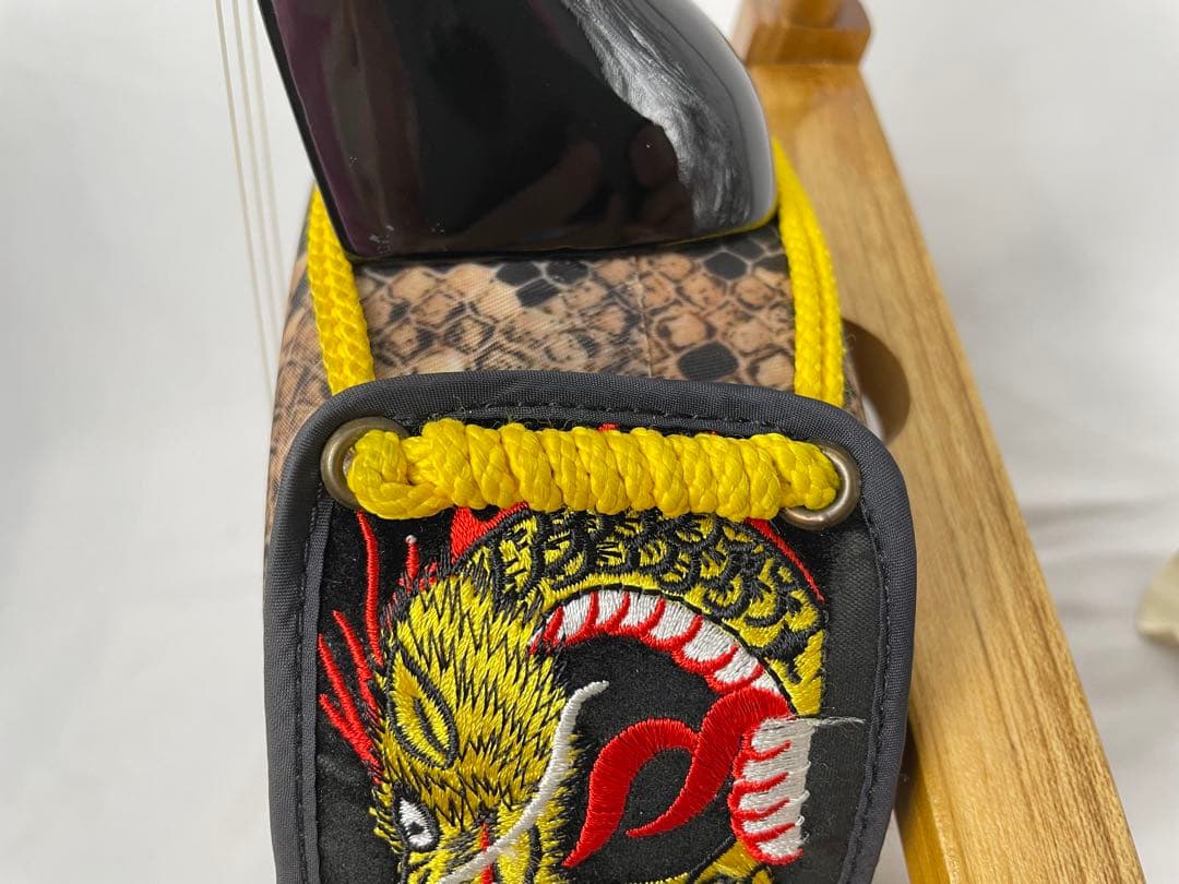 沖縄三線 南洋白木 棹 人工蛇皮