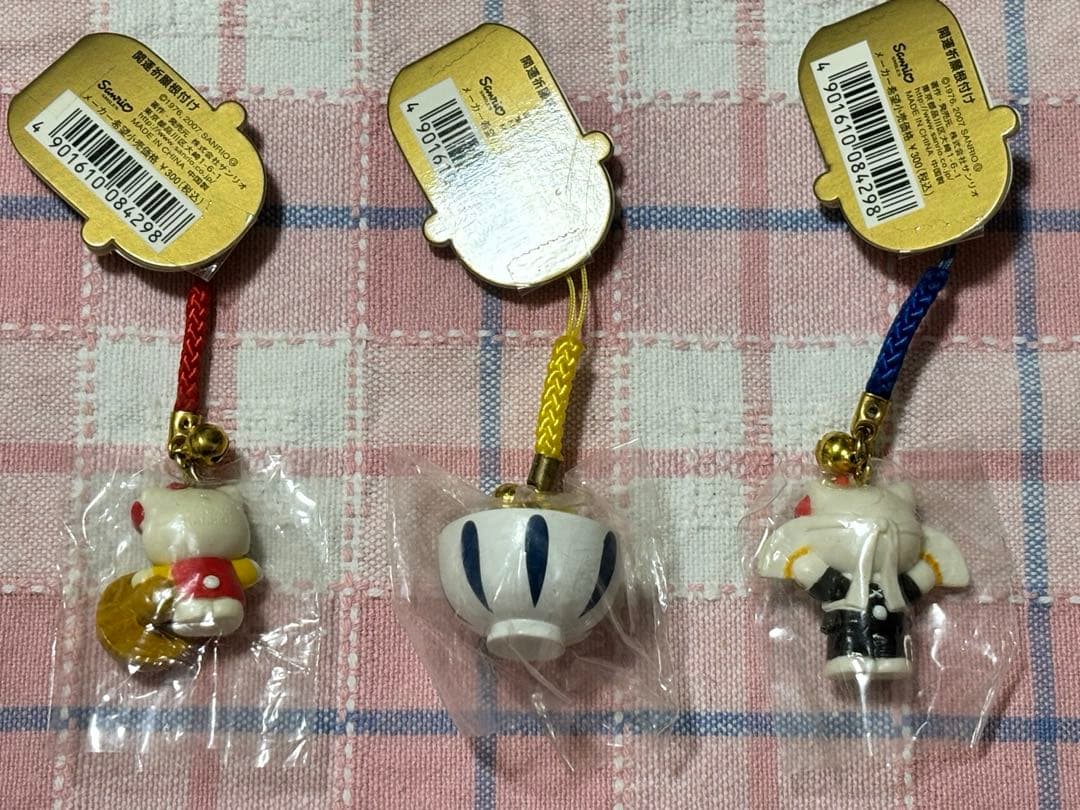 ハローキティ根付ストラップ 開運祈願６種セット