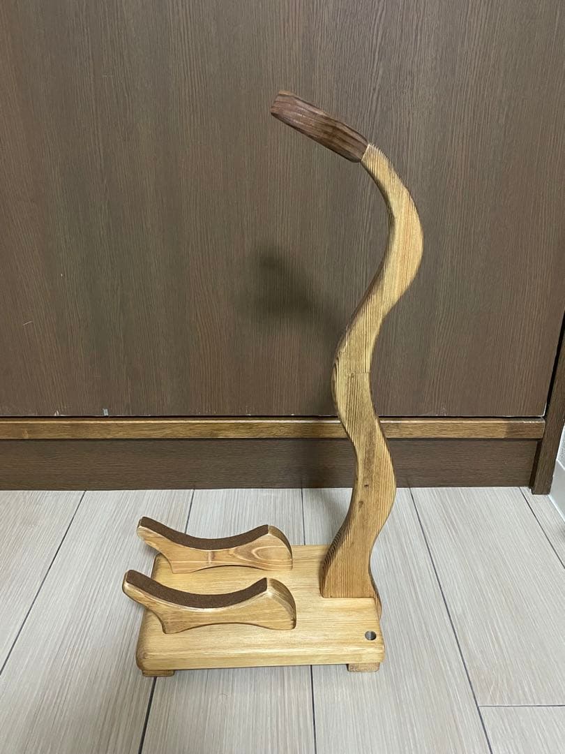 【新品・未使用】高級バイオリンスタンド／木製