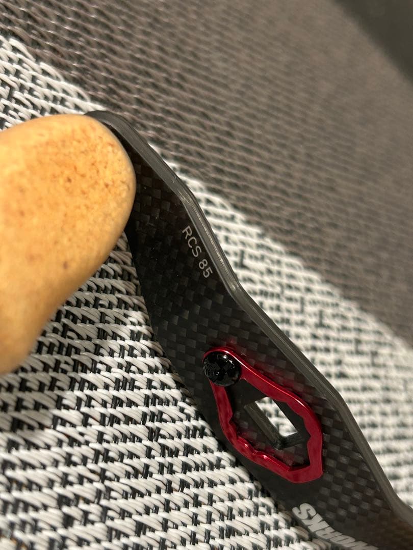 『SLP WORKS』RCSカーボンクランクハンドル 85mm&コルクノブ