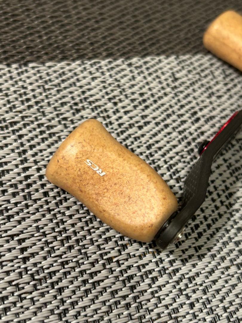 『SLP WORKS』RCSカーボンクランクハンドル 85mm&コルクノブ