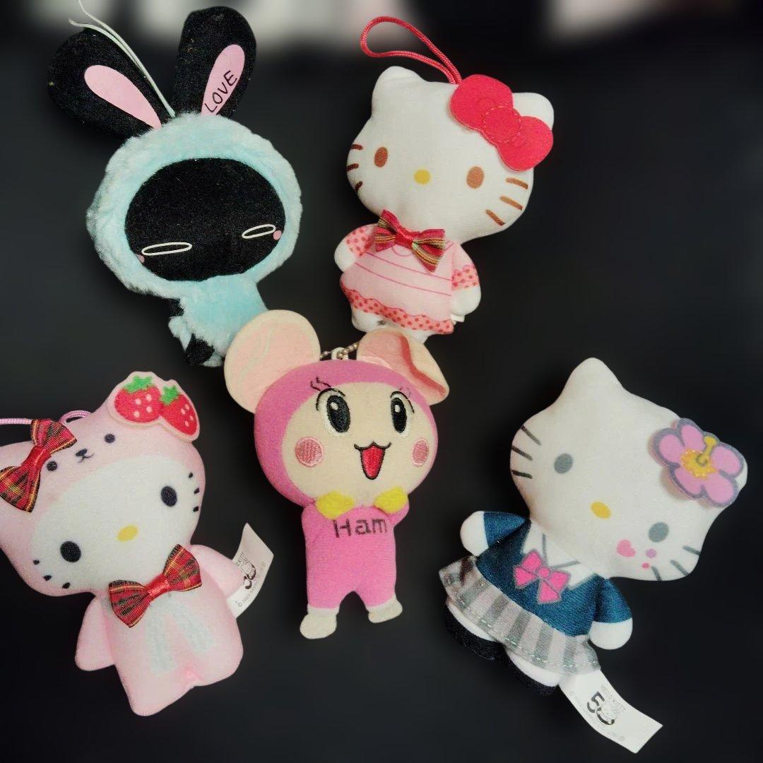 hello Kitty 50 ハローキティとハムスター ストラップセット