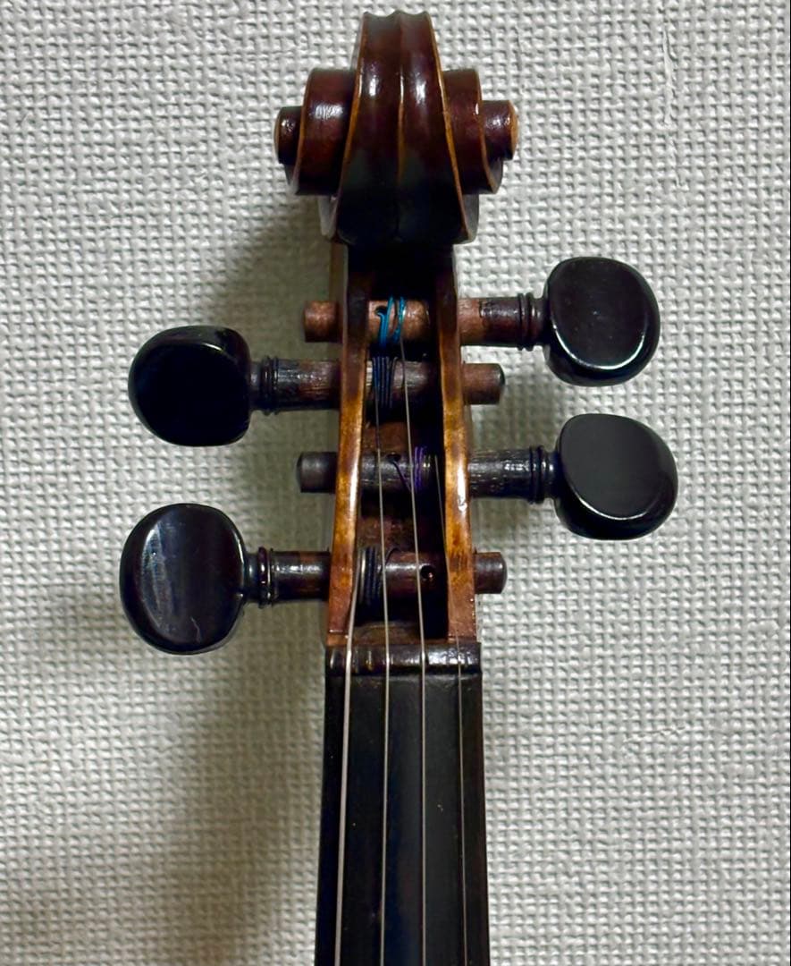 希少 推定100年前の日本オールドASAHI 4/4 虎杢 バイオリン