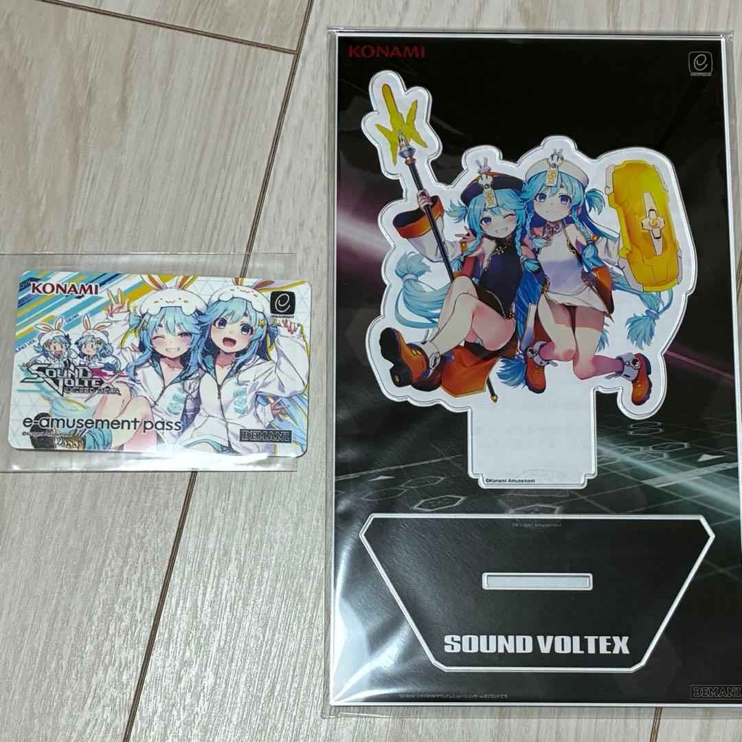 SOUND VOLTEX e-passカード&アクリルスタンド　ニアノアセット