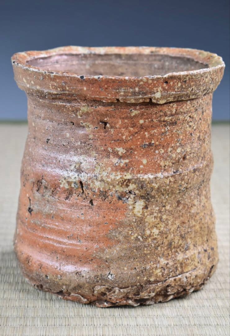 【伝世品　古伊賀（1608年〜）】水指　銘：寶袋　玄々斎書付　破袋