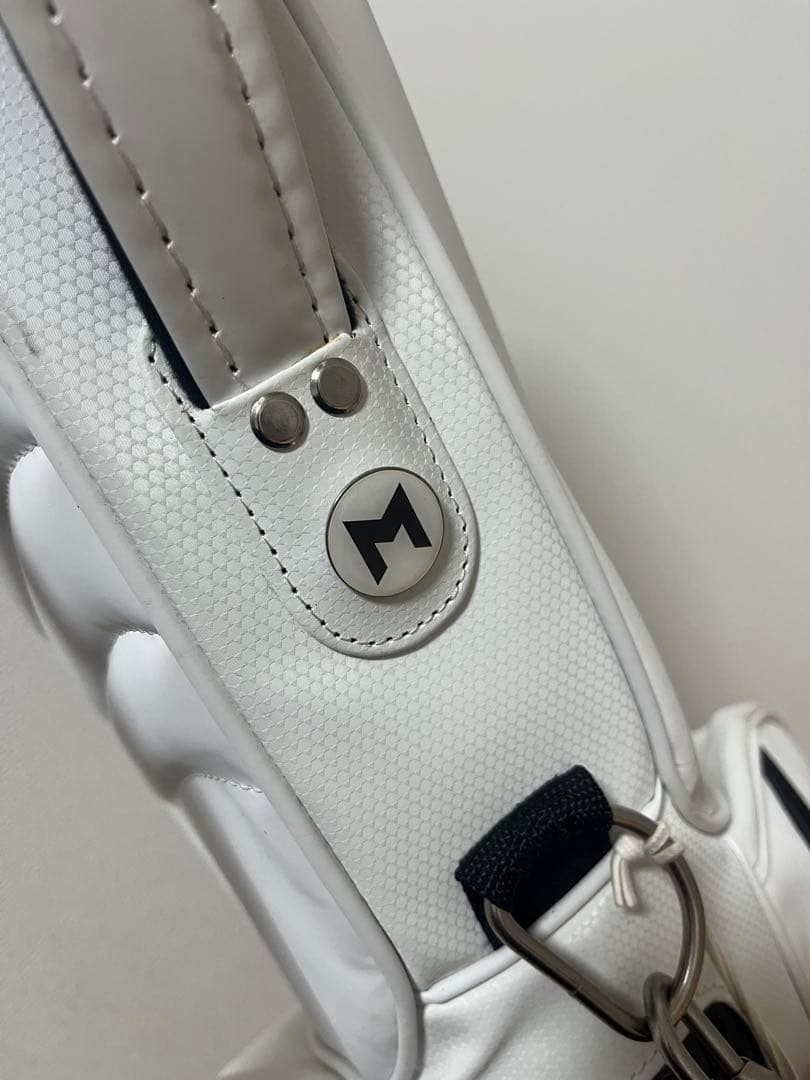 MNMLゴルフ キャディバッグ スタンドバッグ ホワイト