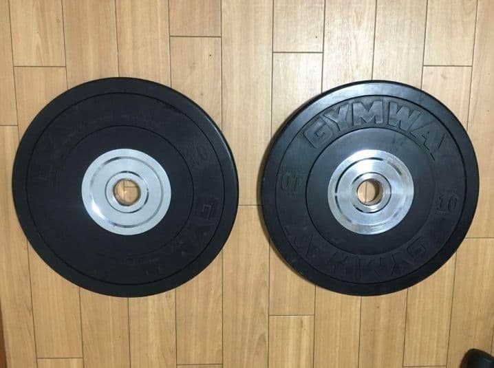 GYMWAYバンパープレート10kg x 2枚