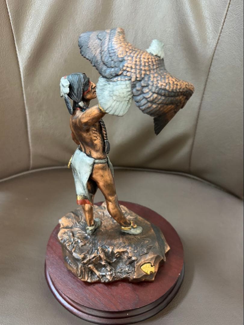 REGENDS USA製 1991年インディアンと鷹　銅合金 限定品ヴィンテージ