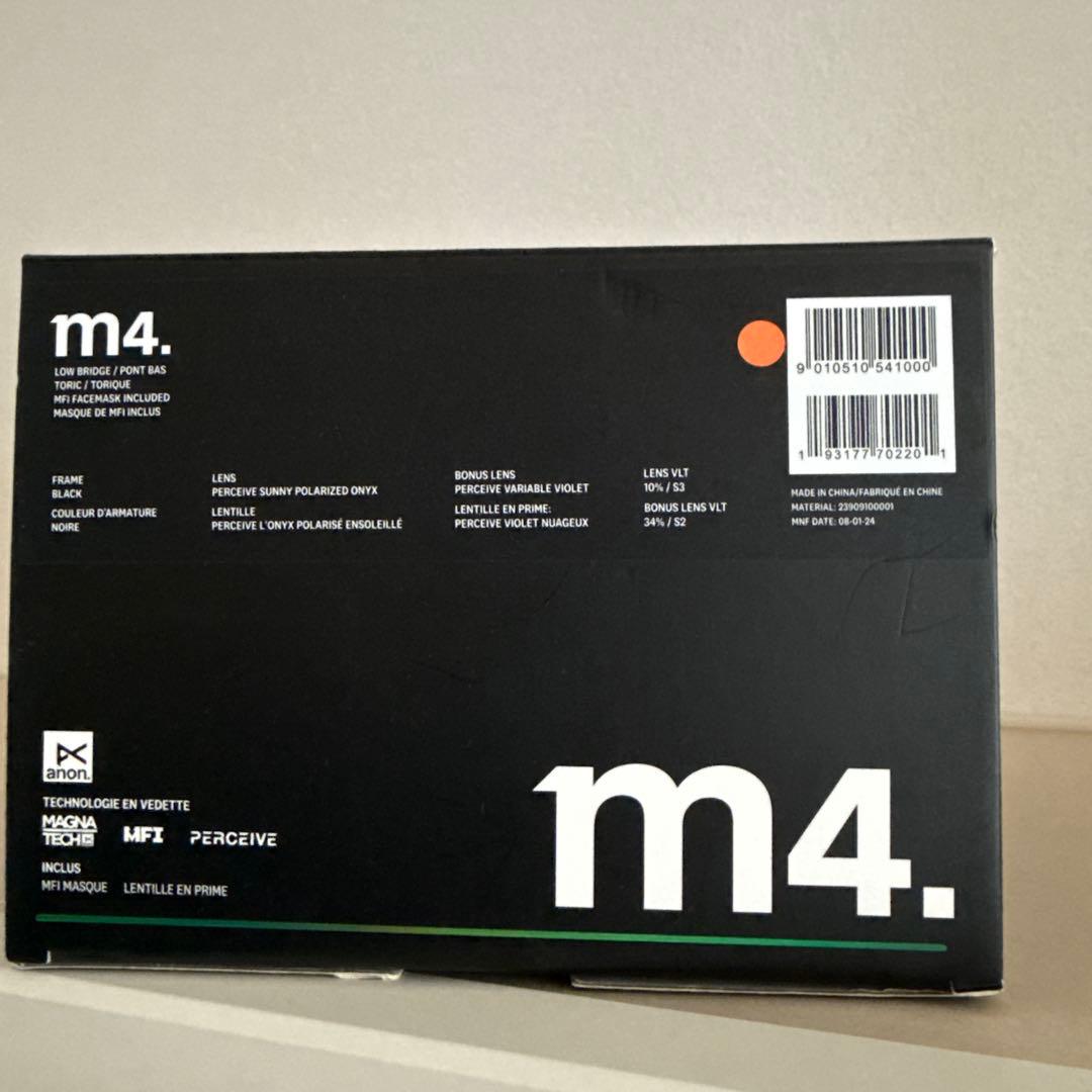 Anon M4ゴーグル準新品