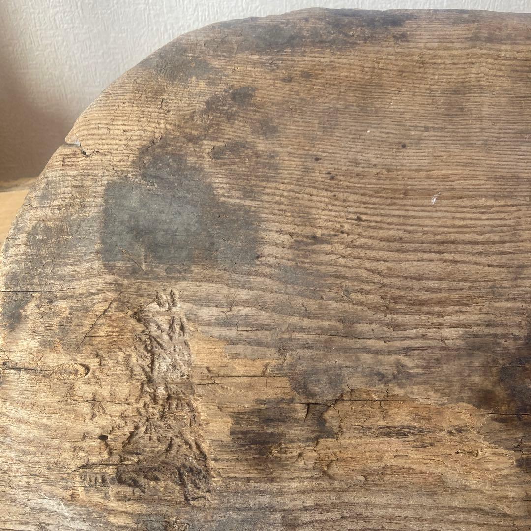 李朝　敷板　台座　ソバン　木地盆　木工品　古道具坂田　骨董　済州盆　古物