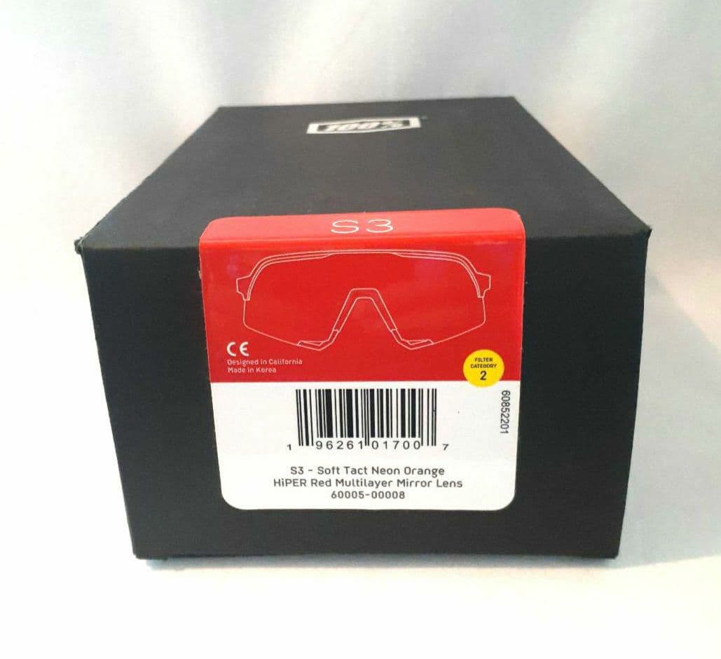 最新版 100% S3 ネオンオレンジ ワンハンドレッド サングラス