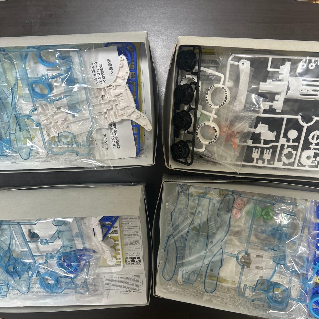 ミニ四駆ブラストアロー　クリアブルー　ブラックセット