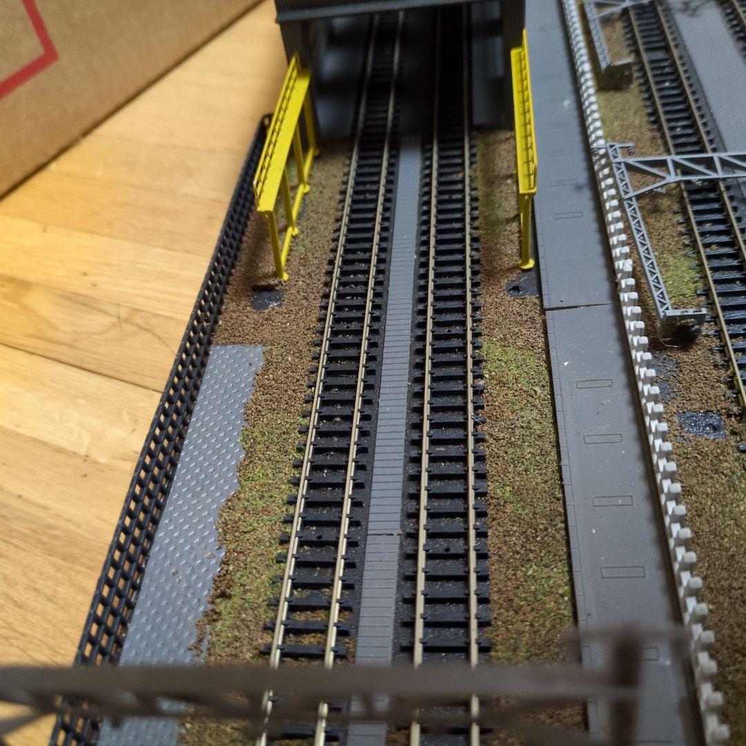 Nゲージ情景電車車庫