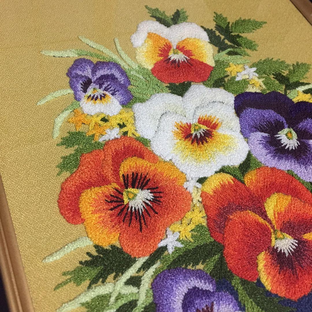 松嶋文化刺繍/刺繍インテリア/額縁入/絵画