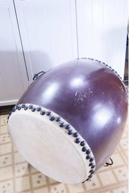 ◆特大 1尺6寸　和太鼓　長胴太鼓 胴高45cm　和楽器　打楽器　太鼓