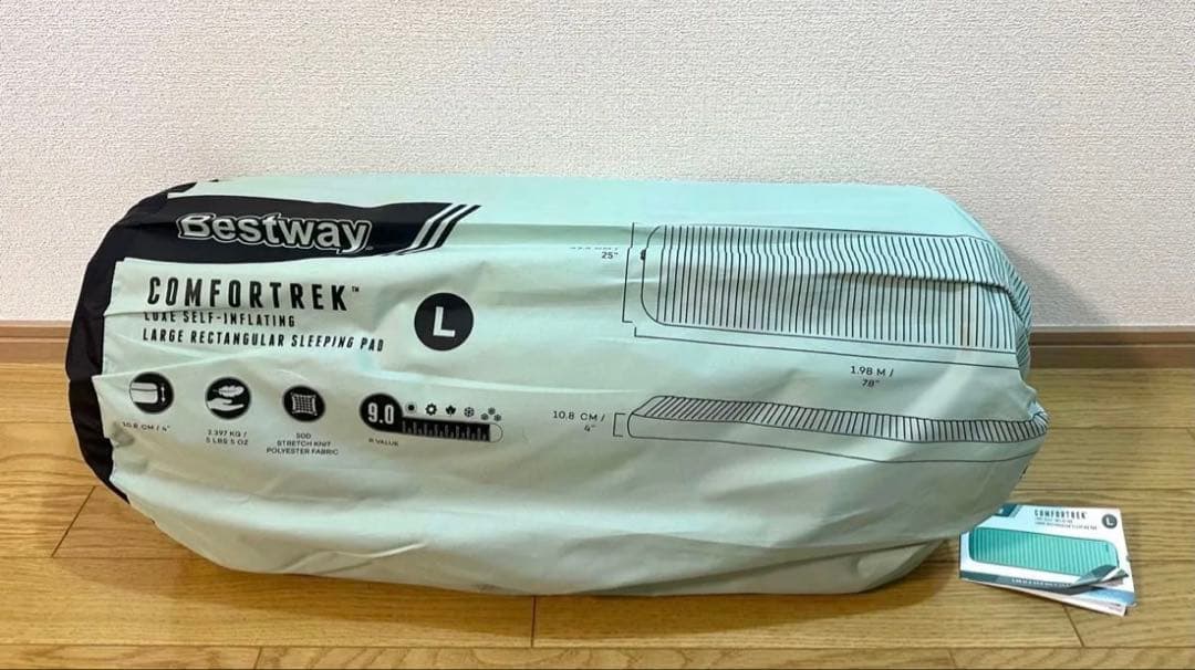 未使用 Bestway スリーピングマット インフレーターマット R値9.0