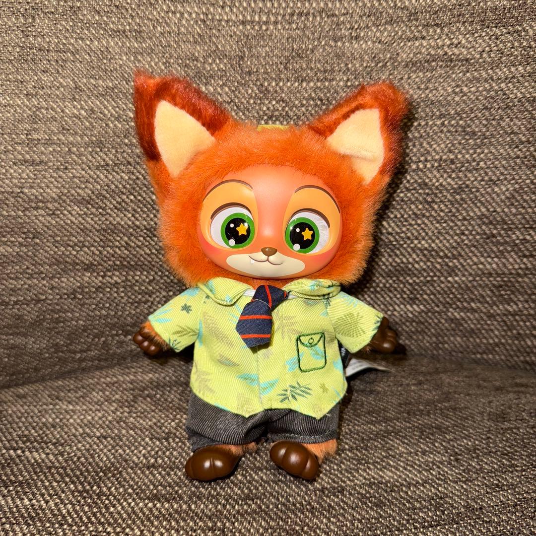 MINISO ディズニー　ズートピア　マスコット　ぬいぐるみ ニック　2点セット