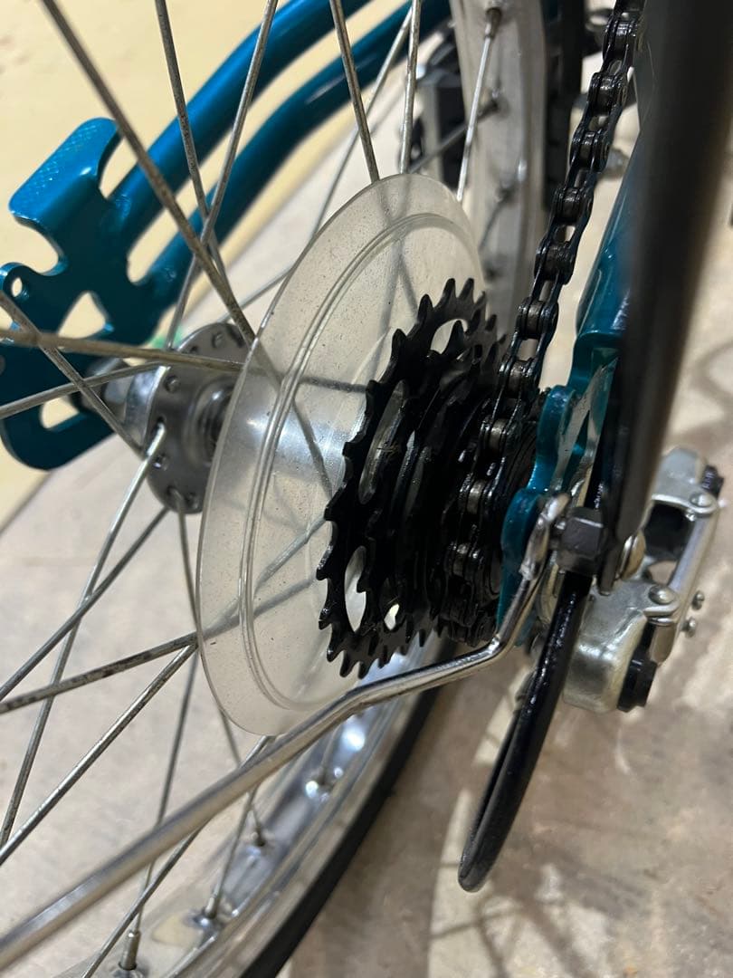 名古屋市内お届け無料手渡し希望EGG'S製の折りたたみ自転車 自転車 青