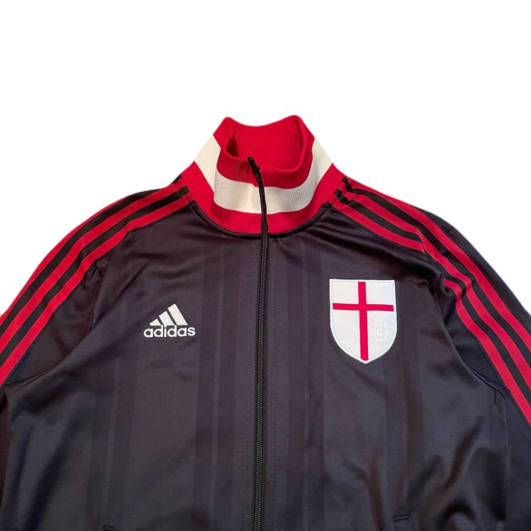 レア　ACミラン　AC ミラン　アディダス　トラックジャケット　トリコロール　L