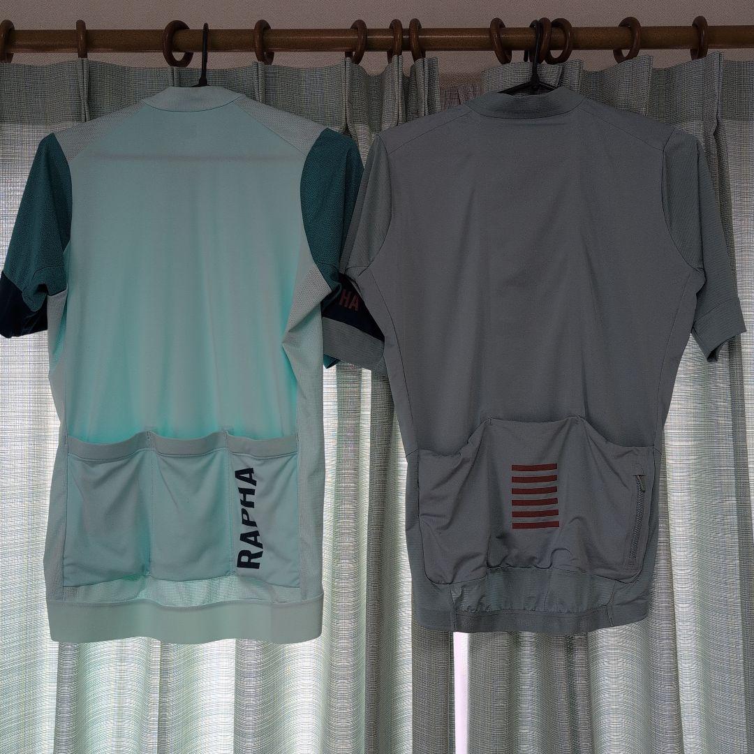 RAPHA サイクルジャージ 水色 グレー　メンズ　Mサイズ　半袖