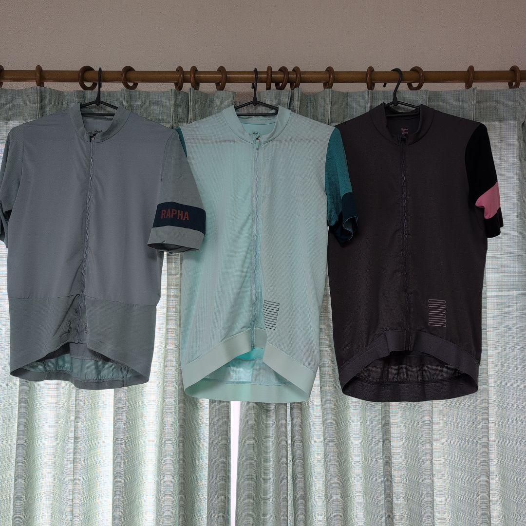 RAPHA サイクルジャージ 水色 グレー　メンズ　Mサイズ　半袖
