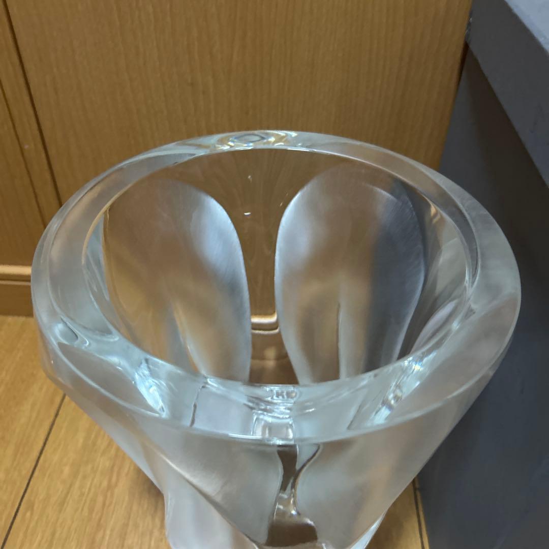 LALIQUE/ラリック　クリスタル　フラワーベース　特大