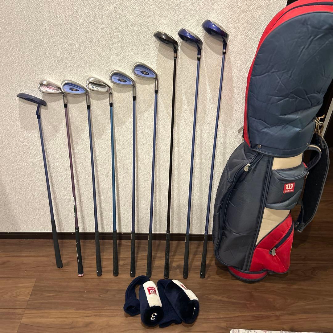 ウィルソン他　レディースL 9本　右利き　ゴルフセット