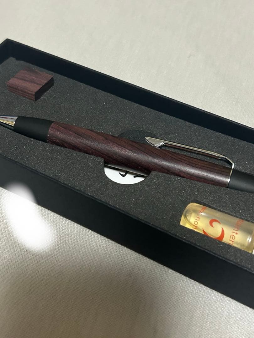 野原工芸　キングウッド　ローターリーボールペン　メンテナンスオイル付き