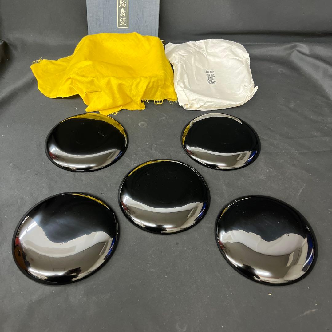 新品　未使用　輪島塗　菓子皿 ５枚 高級　茶道具