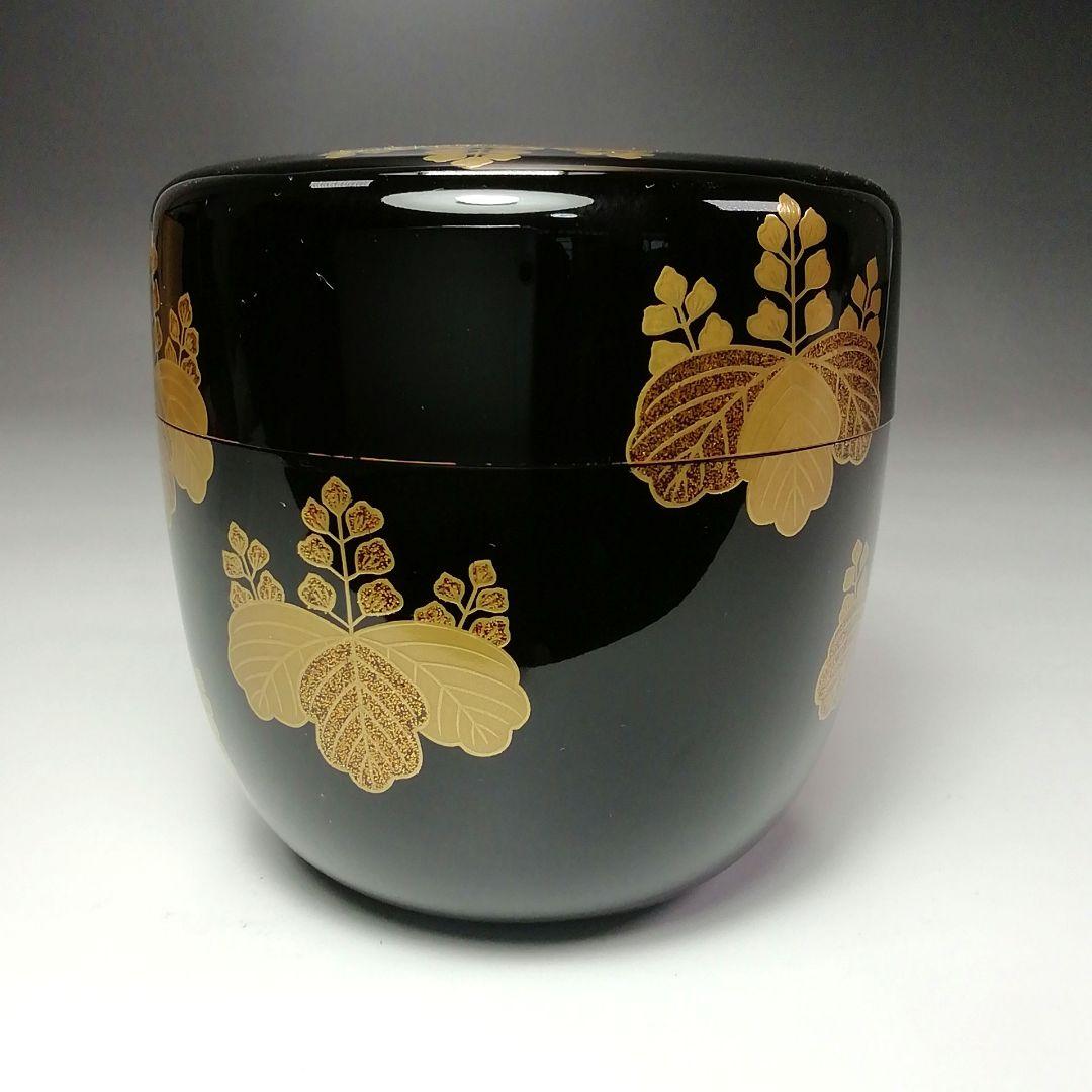 Ｓ４８０　棗　『七五桐蒔絵　棗』『春峰作』『茶入』　共箱　茶道具