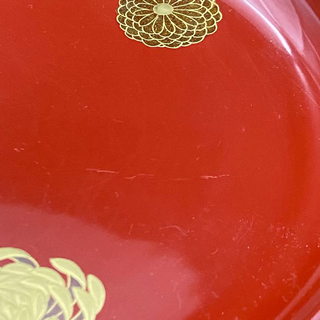 京都 平安象彦 菊 銘々盆 菓子皿 漆器 10客 共箱 菓子器 茶道具 懐石