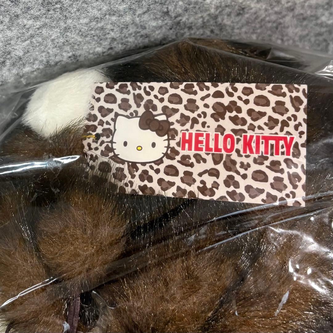 ハローキティ ドール ぬいぐるみ ミンク コート 焦茶