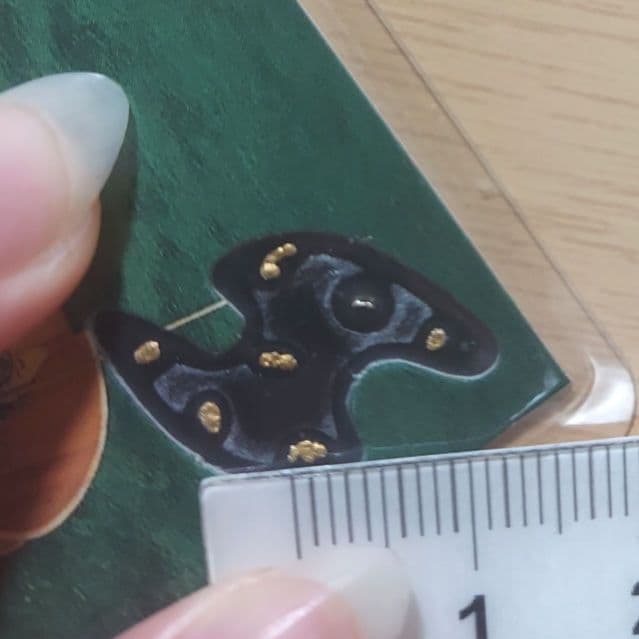 【匿名配送】砂金　金　6粒セット　佐渡島　コレクション　お土産　資産保全