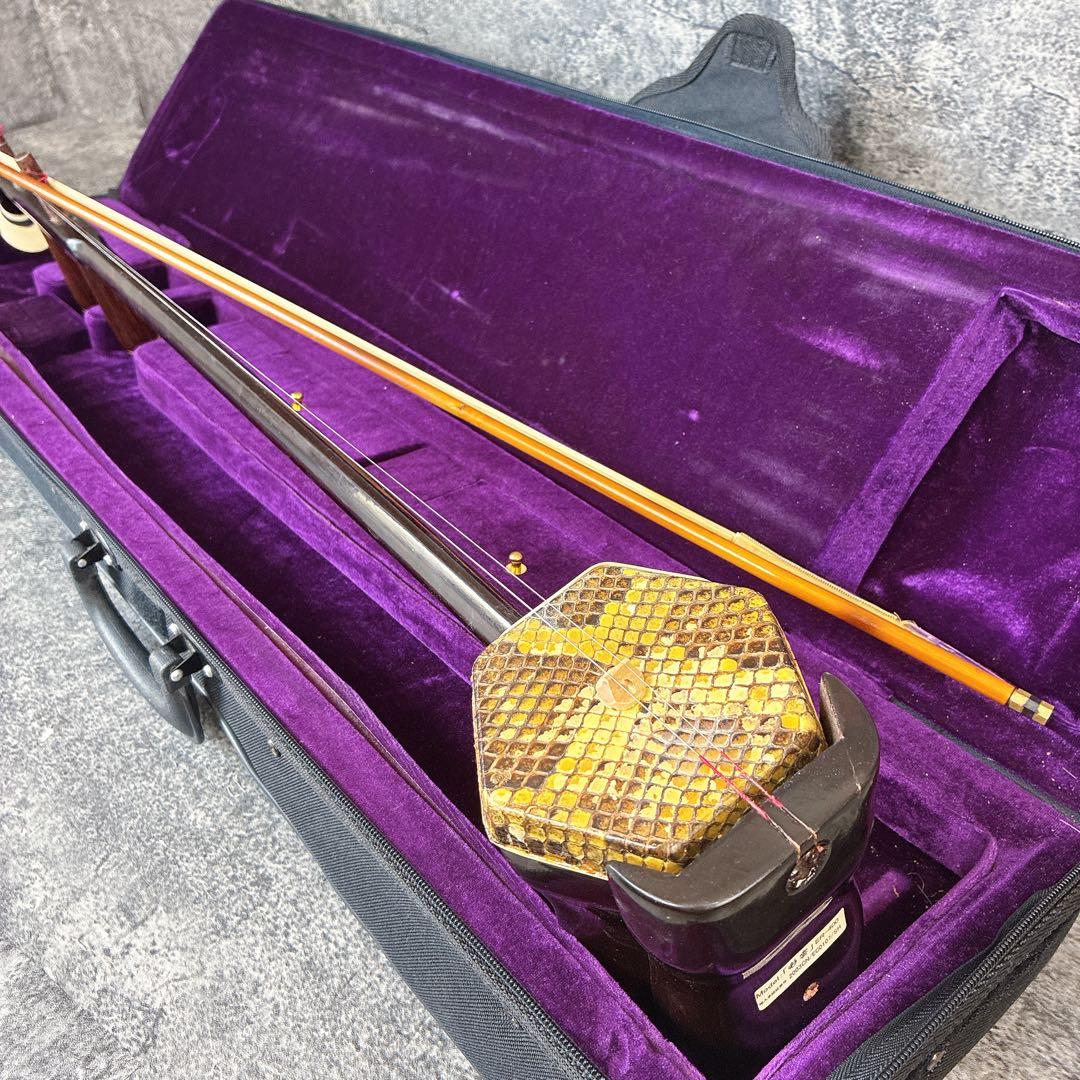 二胡 ER-400 蛇皮 ケース付き　予備弦あり