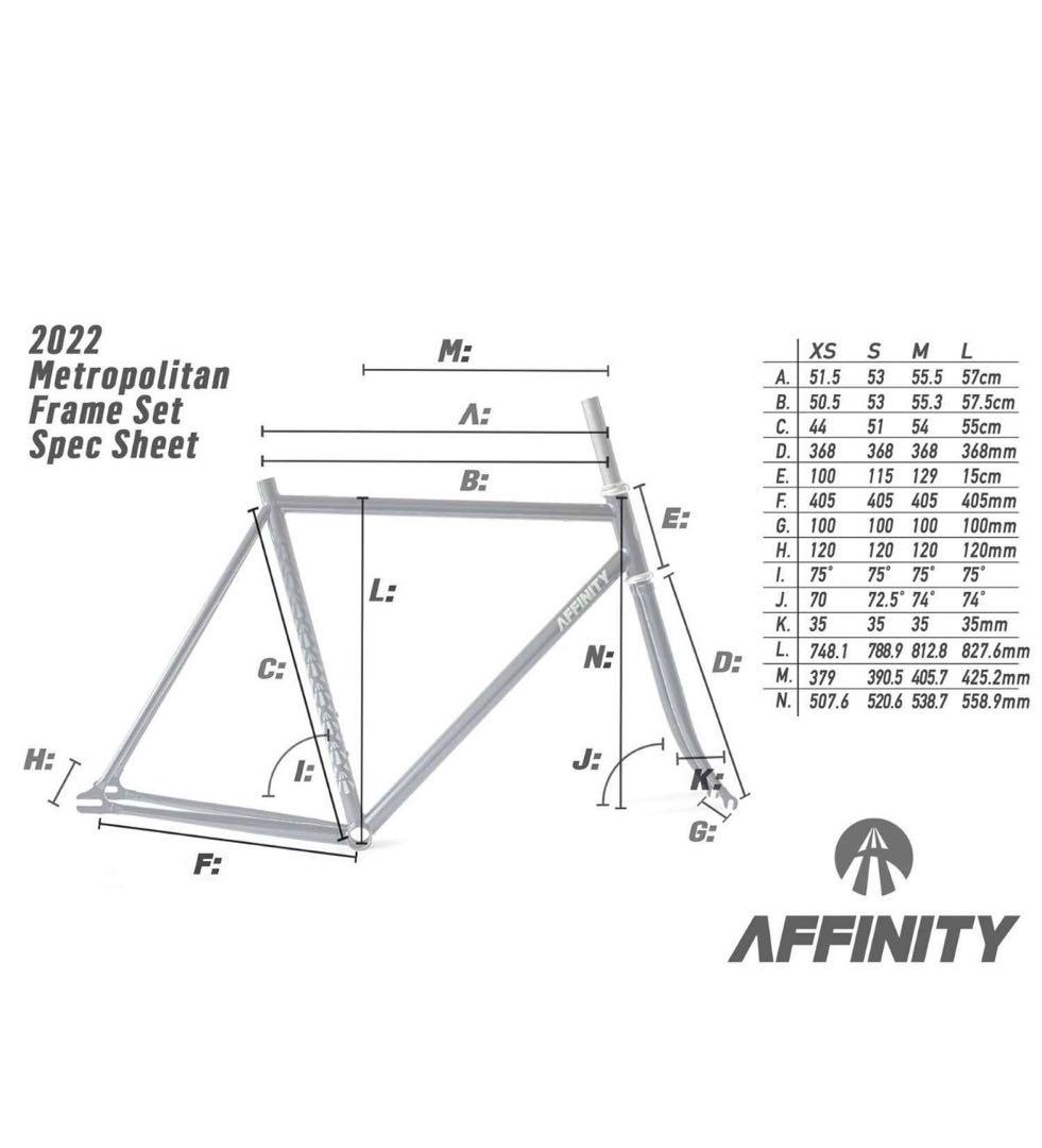 自転車本体 AFFINITY metropolitan