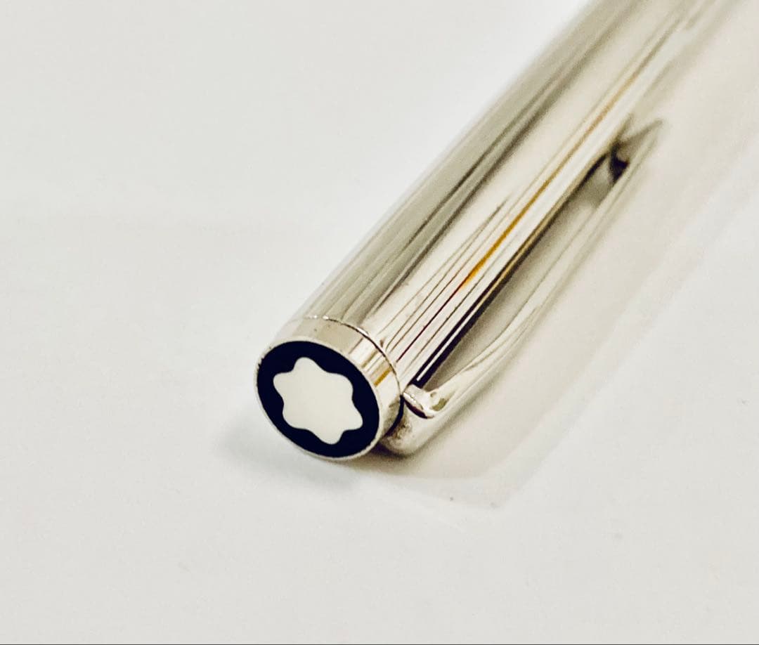 プラチナ仕上げ◆モンブラン 高級万年筆 ノブレスMONTBLANC ペン先14K